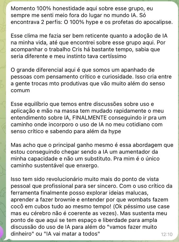 Depoimento do Lucs